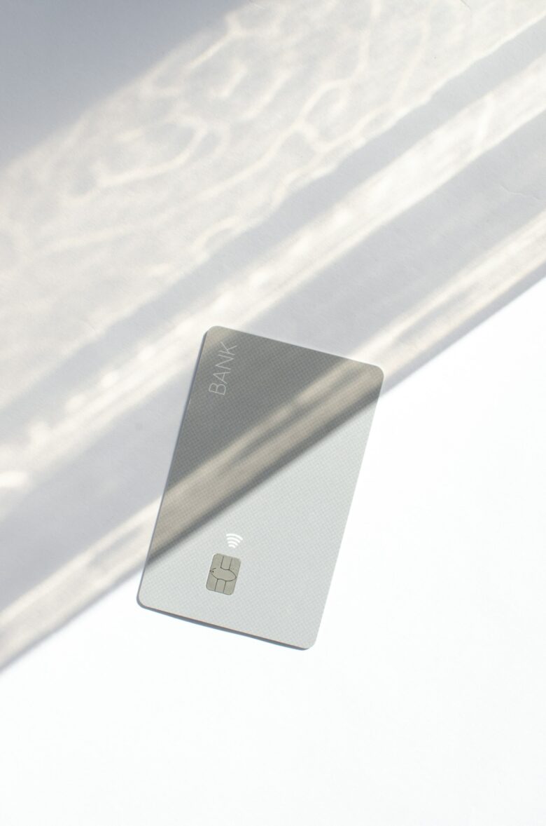 Credit card on a table, representing an international student applying for their first US credit card